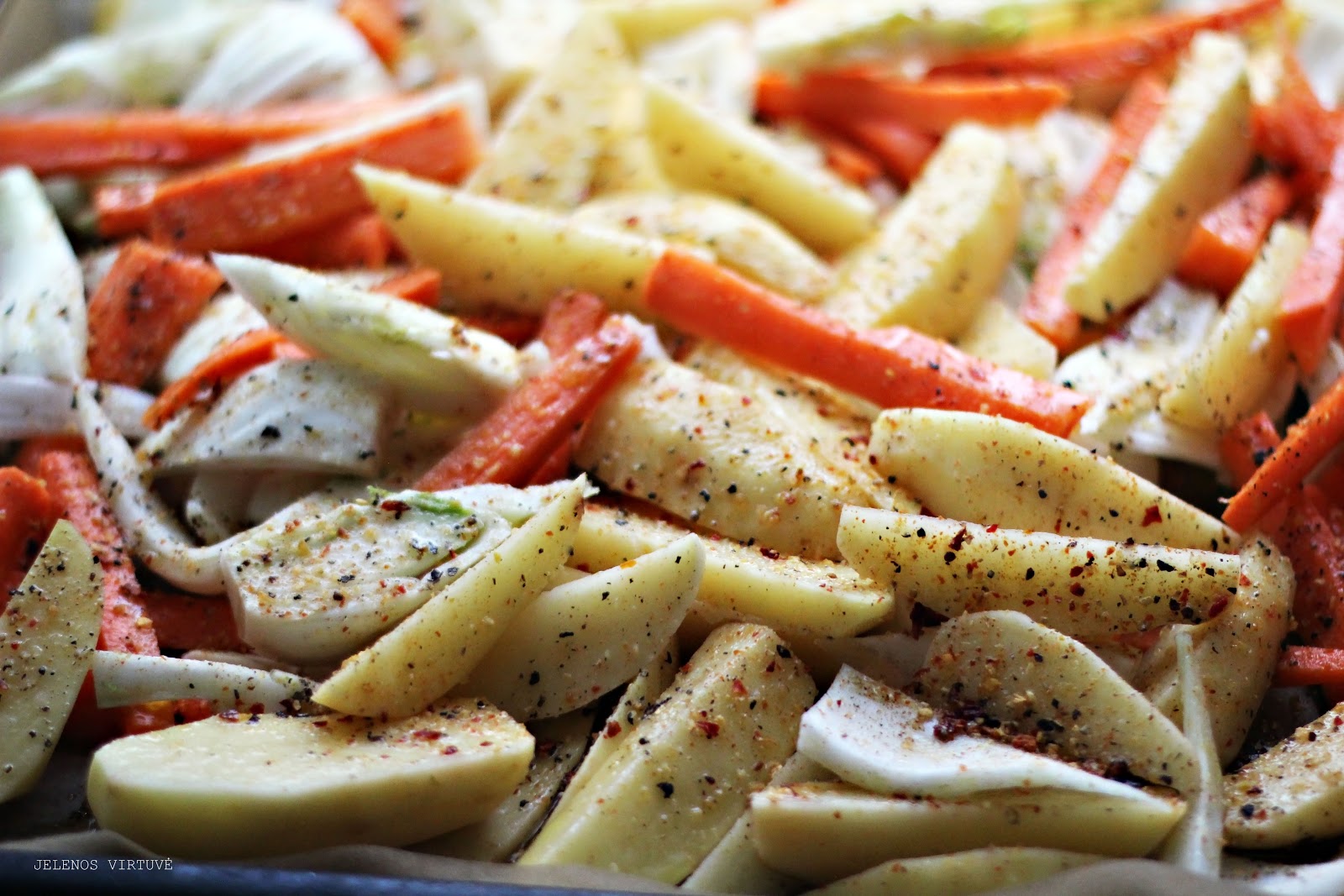 
Orkaitėje keptos daržovės
