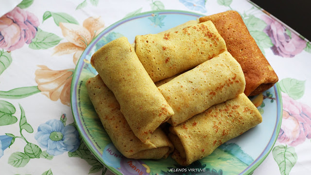 
Lietiniai blynai su daržovių įdaru
