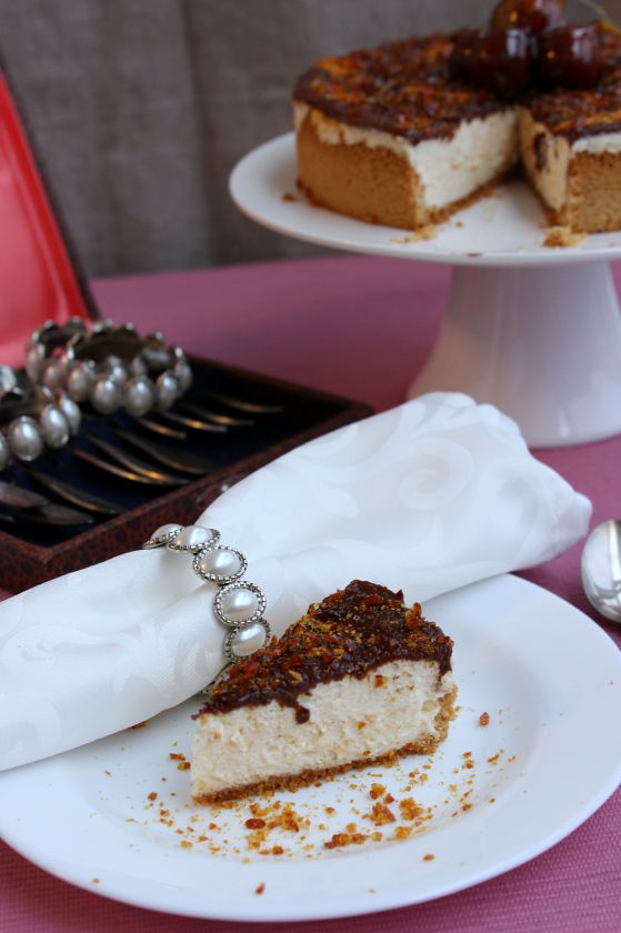 Švelnusis cheesecake’as su karameliniu paviršėliu