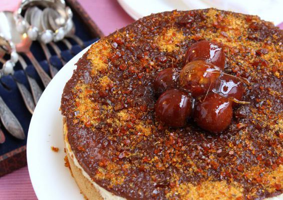 Švelnusis cheesecake’as su karameliniu paviršėliu