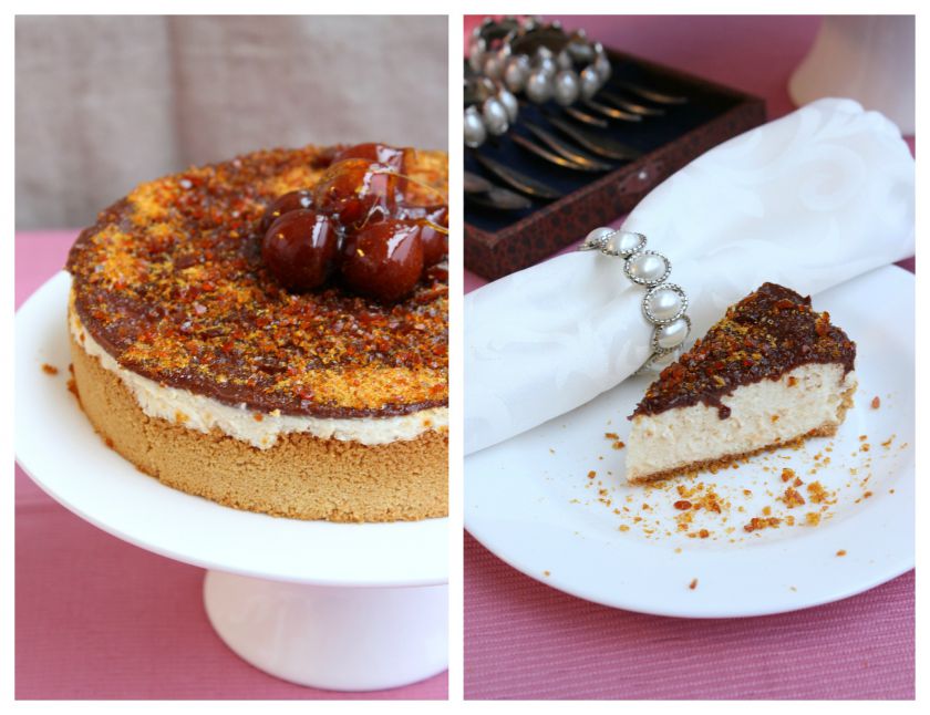 Švelnusis cheesecake’as su karameliniu paviršėliu