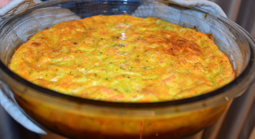 Cukinijų ir morkų apkepas su lašiša