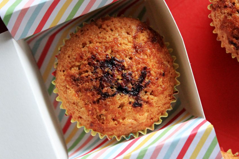 Pusryčių keksiukai su&nbsp;mėlynėmis