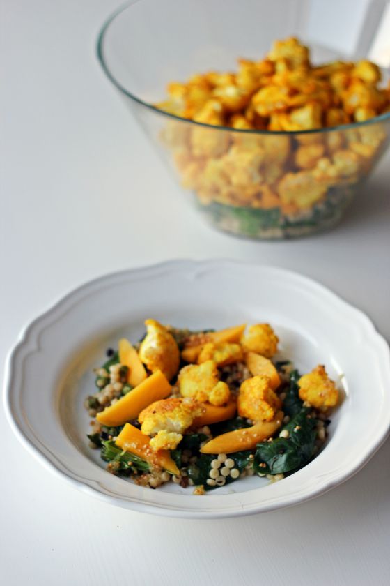 Kalafiorų ir kuskuso salotos