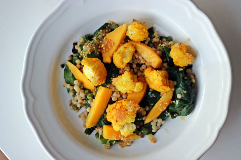 Kalafiorų ir kuskuso salotos