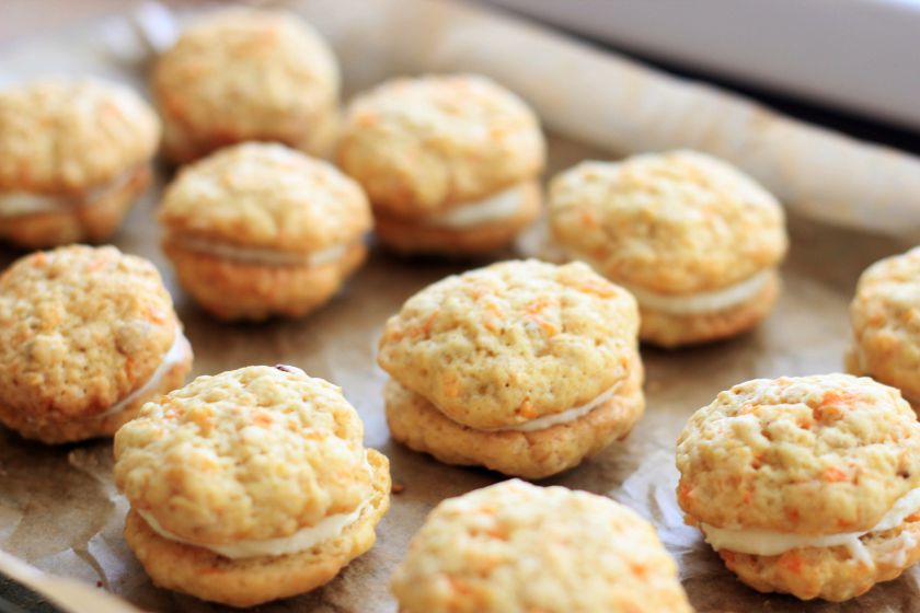 Morkų sausainiai su&nbsp;pertepimu