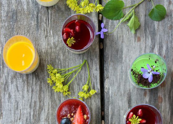 Panna cotta: spalvos ir skoniai