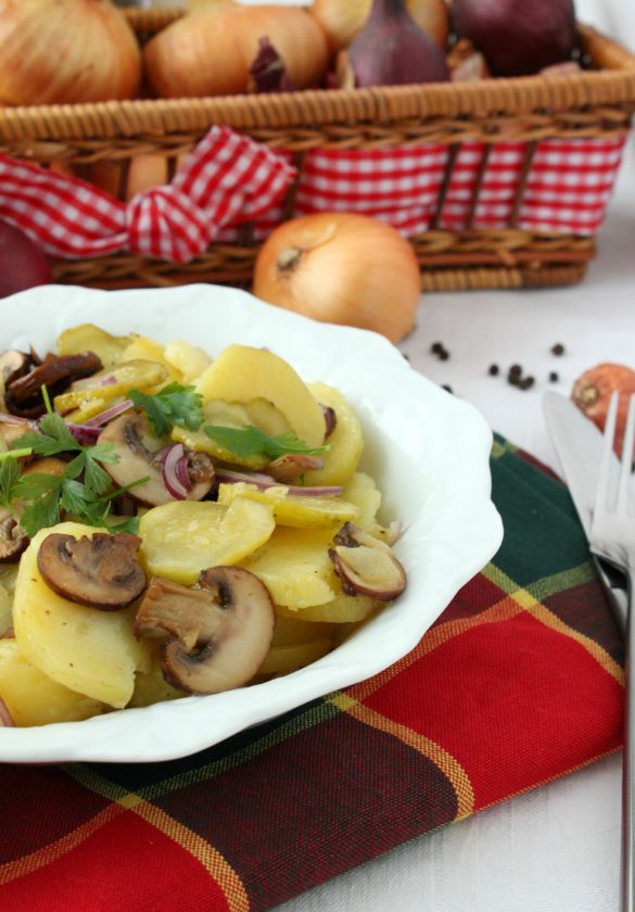 Bulvių salotos su grybais