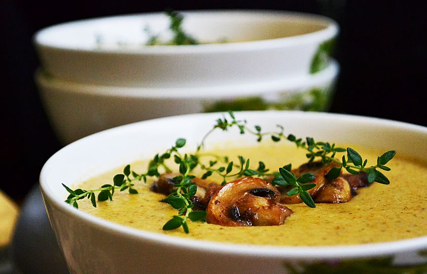 Trinta grybų sriuba su Brie sūriu