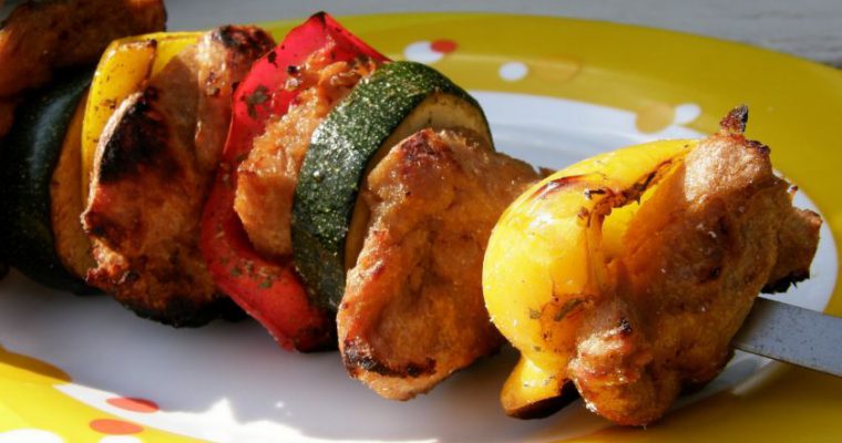 Sojų kepsneliai su saldžiarūgščiu padažu (kepti ant laužo)