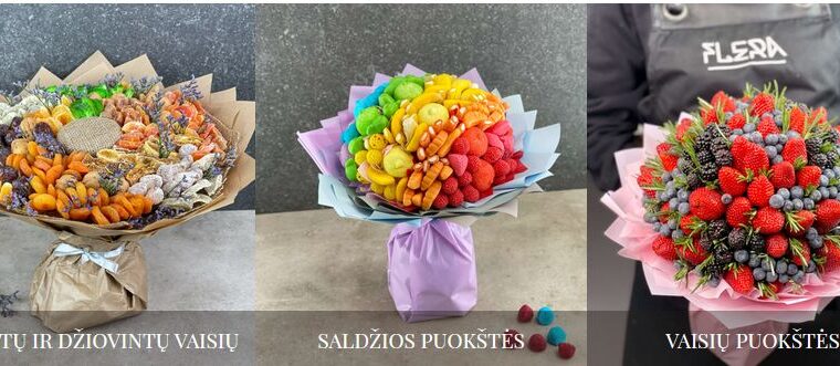 Maisto menas: valgomos puokštės įvairioms šventėms